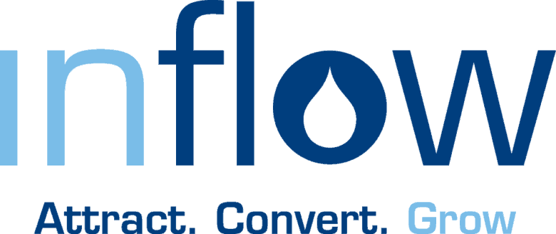 Logo: Inflow. Attract. Convert. Grow. 