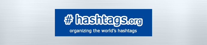 Logo: Hashtags.org. Organizing the world's hashtags. 