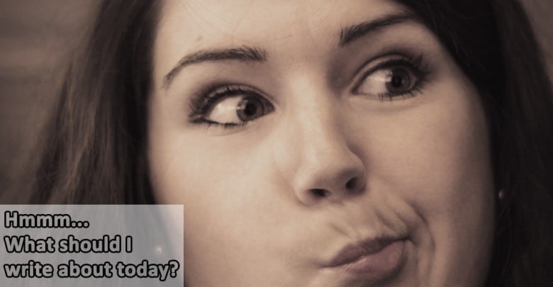 Hmmm... What should I write about today?
