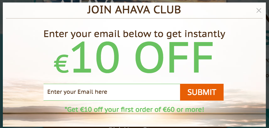 Ahava Club Offer