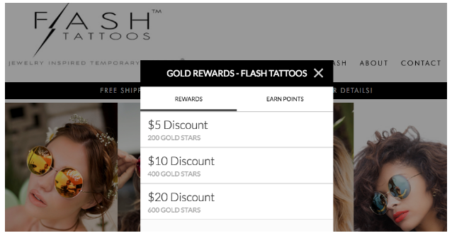 Flash Tattoos Offer Screenshot