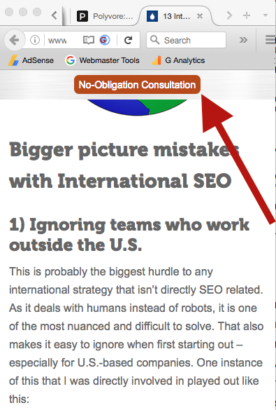 Inflow Header Bar Ad Screenshot