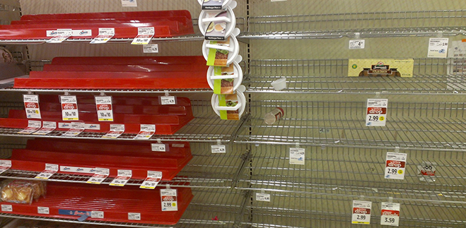 products out of stock