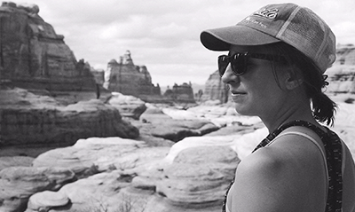Gina in the canyon lands