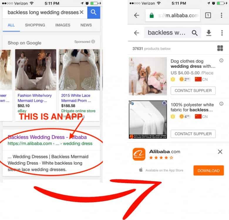 App Indexing on Google