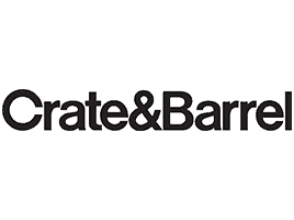 Logo: crate & barrel.