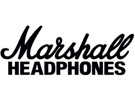 Logo: marshall headphones.