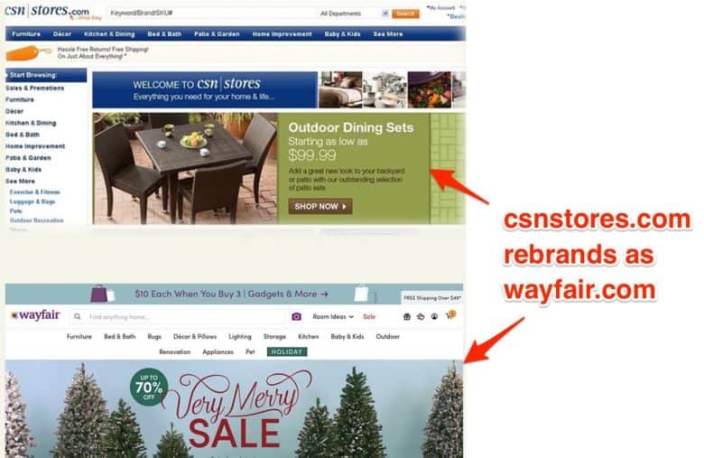 eCommerce redesign best practices: a site redesign is a great option during a rebrand.