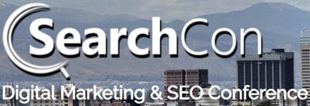 Logo: SearchCon. Digital Marketing & S E O Conference. 