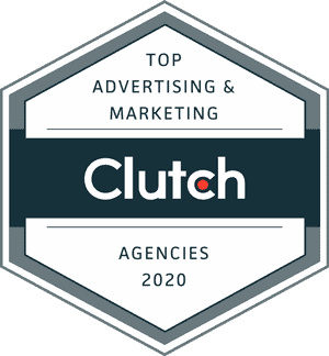 Award: Top Advertising & Marketing. Clutch. Agencies 2020. 