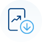 Icon: Sales growth. 