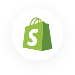 Icon: Shopify. 