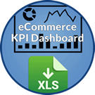 Icon: eCommerce K P I Dashboard. X L S download.