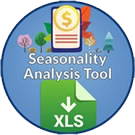 Icon: Seasonality Analysis Tool. X L S download.