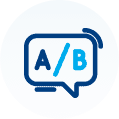 Icon: A/B Testing. 