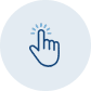 An illustration of a finger pointing.