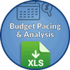 Budget Pacing & Analysis Excel sheet download icon