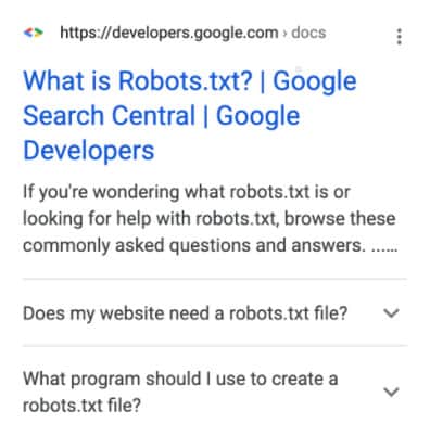 Search motor  leafage   effect   for What is Robots.txt? | Google Search Central | Google Developers. If you're wondering what robots.txt is oregon  looking for assistance   with robots.txt, browse these commonly asked questions and answers. Drop-down questions are: Does my website request   a robots.txt file? What programme  should I usage  to make  a robots.txt file?