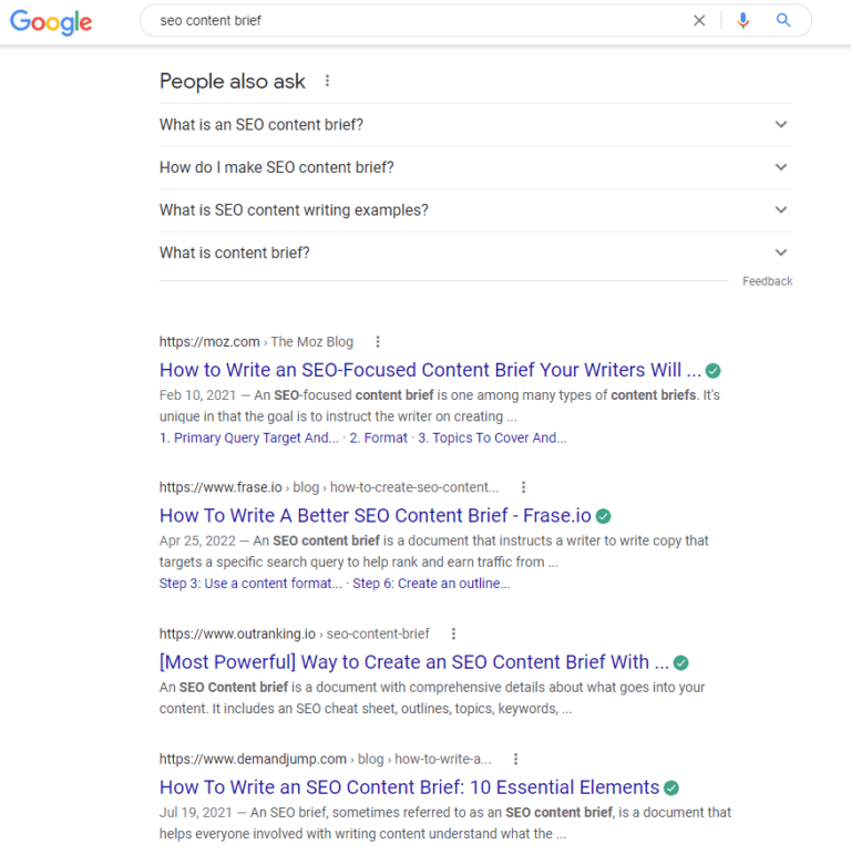 How To Create An SEO Content Brief Free Template Inflow