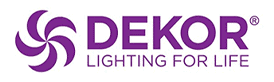 Logo: Dekor. Lighting for Life.