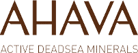 Logo: Ahava. Active Dead Sea Minerals.