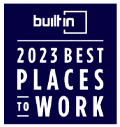 Badge: BuiltIn. 2023 Best Places to Work.