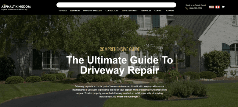 Asphalt Kingdom blog: The Ultimate Guide to Driveway Repair.