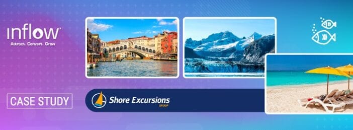 Case Study. Logo: Inflow. Attract. Convert. Grow. Logo: Shore Excursions Group.