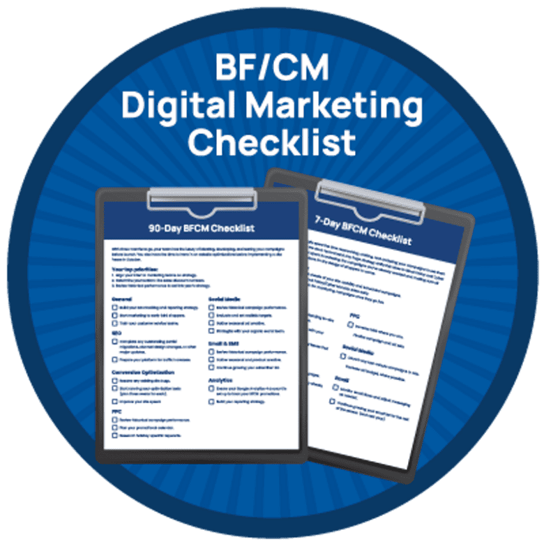 B F C M Digital Marketing Checklist.