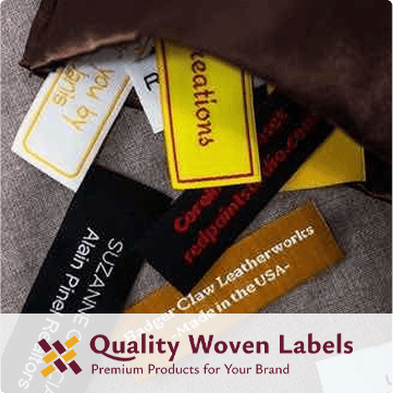 Logo: Quality Woven Labels. Premium Products for Your Brand.