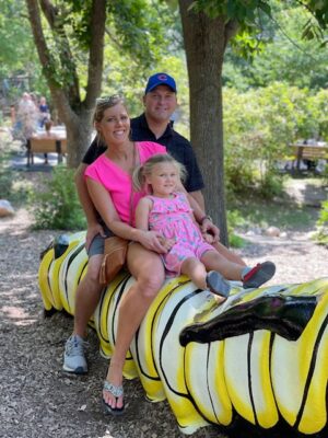 Business Development Manager Jon Wagaman, his wife Jennifer, and their daughter Mira.